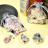 Halloween Theme Spider Printed Organza Drawstring Bags ABAG-WH20021-006A-3
