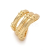 Brass Triple Cuff Rings for Women RJEW-U041-15G-4