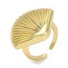 Rack Plating Brass Cuff Finger Rings for Women RJEW-C114-14A-G-1