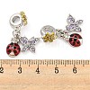 Rack Plating Alloy Enamel Ladybird European Dangle Charms FIND-B034-03P-02-3