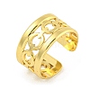 304 Stainless Steel Open Cuff Rings for Women RJEW-G321-02G-1