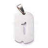 Non-Tarnish 304 Stainless Steel Pendants STAS-H144-02P-1-1