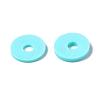 Flat Round Handmade Polymer Clay Beads CLAY-R067-10mm-20-6