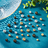   90Pcs 9 Style Brass Hollow Beads KK-PH0004-23-6