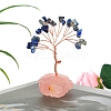 Natural Lapis Lazuli Chips Tree of Life Decorations PW-WGDDE68-06-1