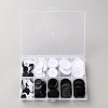 100Pcs 2-Hole Resin Buttons BUTT-WH20005-08A-1
