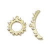 Brass Micro Pave Cubic Zirconia Toggle Clasps KK-C048-07G-1