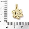 Brass Micro Pave Cubic Zirconia Pendants KK-F877-23G-3