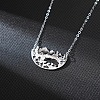 Mountain Bear Pendant Necklace with Iron Chain for Men PW-WG5A273-01-3