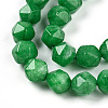 Dyed Natural Malaysia Jade Beads Strands G-T139-8mm-48-3