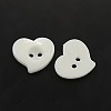Acrylic Heart Buttons X-BUTT-E086-D-01-2