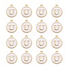 Golden Plated Alloy Charms LS-ENAM-S118-01U-2
