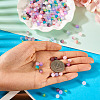 200Pcs 10 Colors Crackle Glass Beads Strands GLAA-TA0003-31C-7