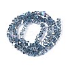 Electroplate Transparent Glass Beads Strands GLAA-N021-4mm-29-3