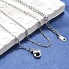 Tarnish Resistant 304 Stainless Steel Necklaces NJEW-E080-10P-4