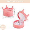 2Pcs Velvet Rings Gift Storage Boxes AJEW-GO0002-24B-01-2