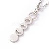 Alloy Moon Phase Pendant Necklace for Women NJEW-G030-03P-1