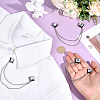 3Pcs Square Alloy Tie Clips AJEW-ME0002-89-3