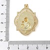 Brass Micro Pave Clear Cubic Zirconia Pendants KK-Q813-16D-G-3