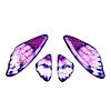 Transparent Resin Wing Earrings Pendants FIND-TAC0006-59A-1