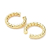 Rack Plating Brass Nodular Cuff Earrings for Women EJEW-G352-07G-2