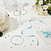 3Strands Electroplated Glass Beads Strands EGLA-SC0001-72-4