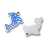 304 Stainless Steel Enamel Pendants STAS-M102-12A-P-2