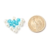 Electroplate & Pearlized Glass Beads Pendants PALLOY-JF01248-3