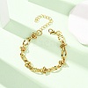 304 Stainless Steel Knot Link Chain Bracelets BJEW-F536-06G-1