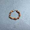 Natural Red Jasper Chip Beaded Bracelets for Women IW6789-48-1