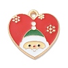 Christmas Alloy Enamel Pendants ENAM-K074-01G-15-1