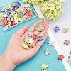 SUPERFINDINGS 56Pcs 7 Colors Handmade Porcelain Ceramic Beads PORC-FH0001-04-4