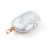 Natural Baroque Pearl Keshi Pearl Pendants PALLOY-JF00672-01-2