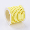 3x1.5mm Yellow Flat Faux Suede Cord X-LW-R003-38-2