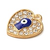 Alloy Enamel Rhinestone Glass Pendants ENAM-U003-02G-11-2