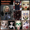 AHADERMAKER 8Pcs 4 Colors Acrylic Craft Eye DOLL-GA0001-17B-7