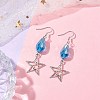 Alloy Star Dangle Earrings EJEW-JE05873-2