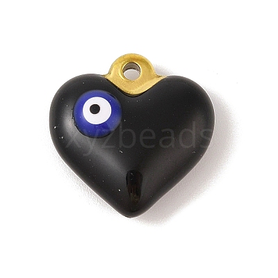 304 Stainless Steel Enamel Pendants STAS-M071-02A-1