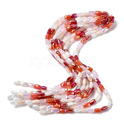 Electroplate Glass Beads Strands EGLA-P065-02A-06-1