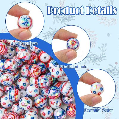 Acrylic Beads OACR-CJC0008-06-1