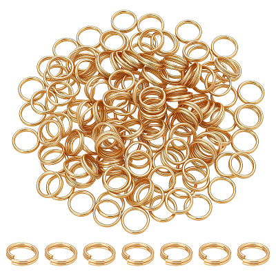 150Pcs 304 Stainless Steel Split Rings STAS-UN0063-22-1