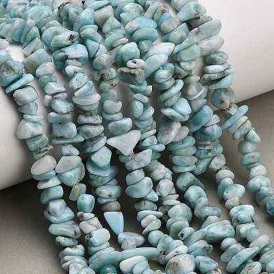 Natural Larimar Beads Strands G-D109-B03-1