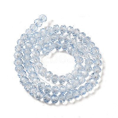 Transparent Baking Paint Glass Beads Strands DGLA-A034-T6mm-D13-1