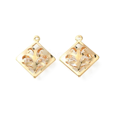 Crystal Glass Rhinestone Pendants IFIN-E020-08KCG-1