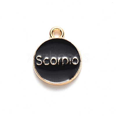 Alloy Enamel Pendants ENAM-S124-01A-08L-1