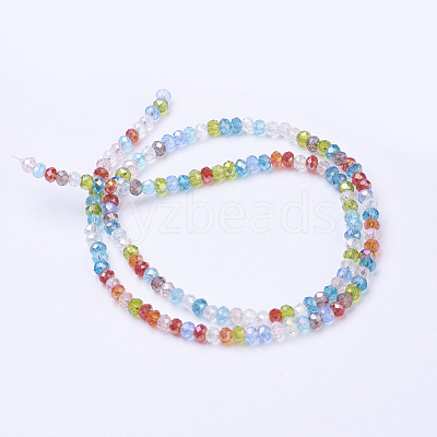 Electroplate Glass Bead Strands EGLA-J047-3x2mm-46-1