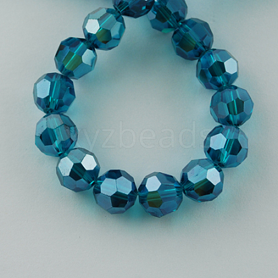 Electroplate Glass Bead Strands EGLA-R015-6mm-21-1