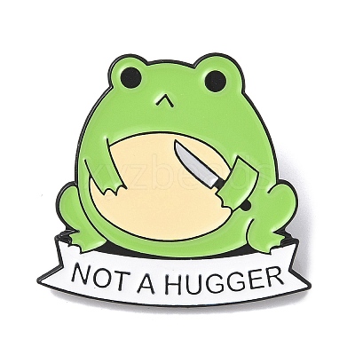 Not A Hugger Enamel Pins JEWB-I037-02EB-04-1