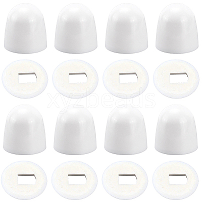 20Pcs PP Plastic Toilet Bolt Caps FIND-CN0001-92-1