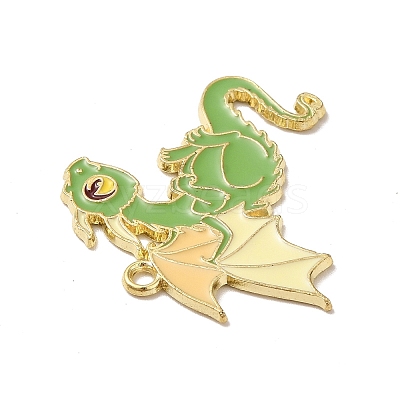 Alloy Enamel Pendants ENAM-A143-10KCG-01-1